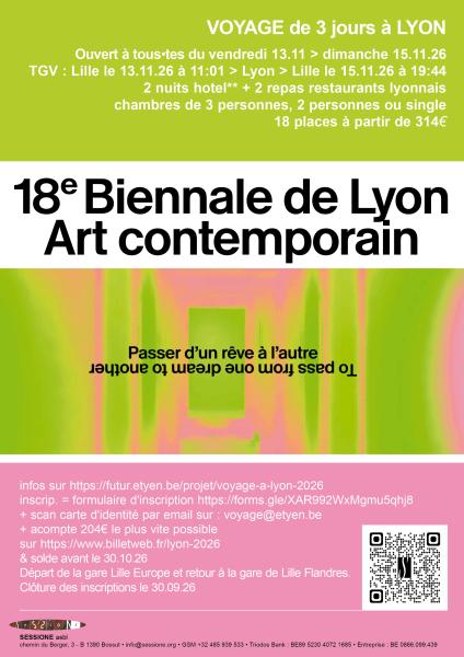 Voyage Biennale de Lyon 2026