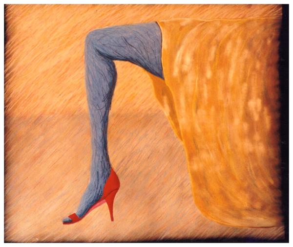 Jambe bleue